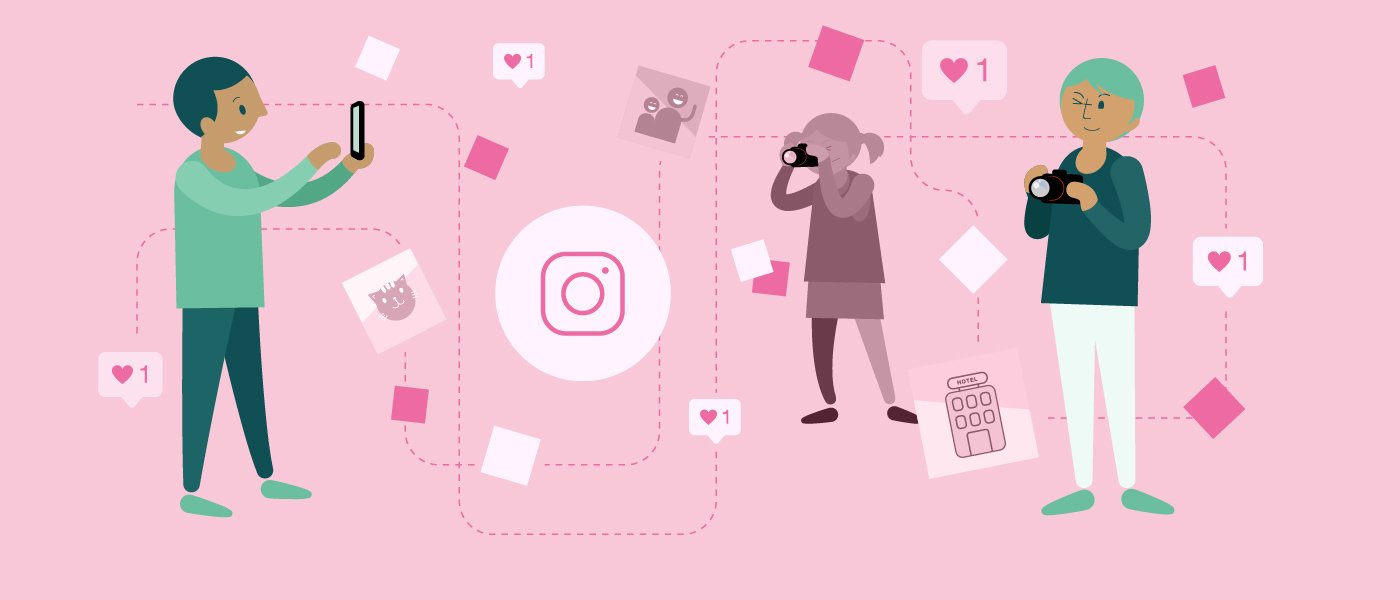 Instagram. Illustration.