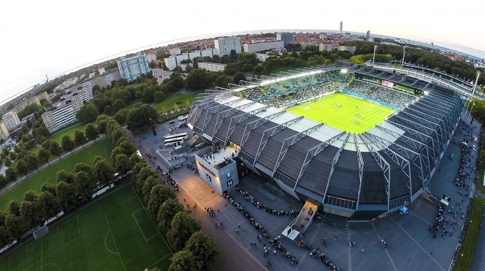 Malmö Stadion från ovan